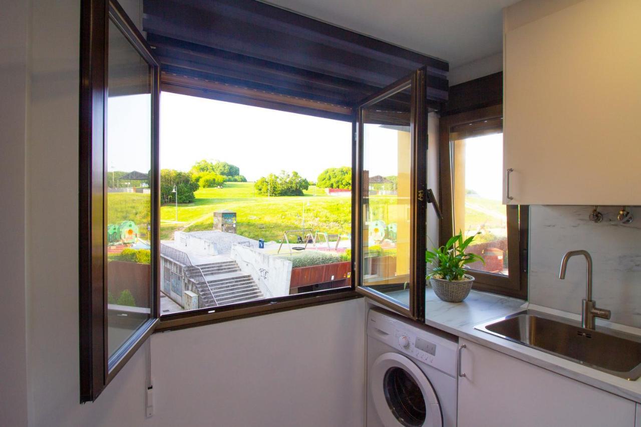 Loft En Gijon - Cimavilla Con Vistas Al Cerro ภายนอก รูปภาพ