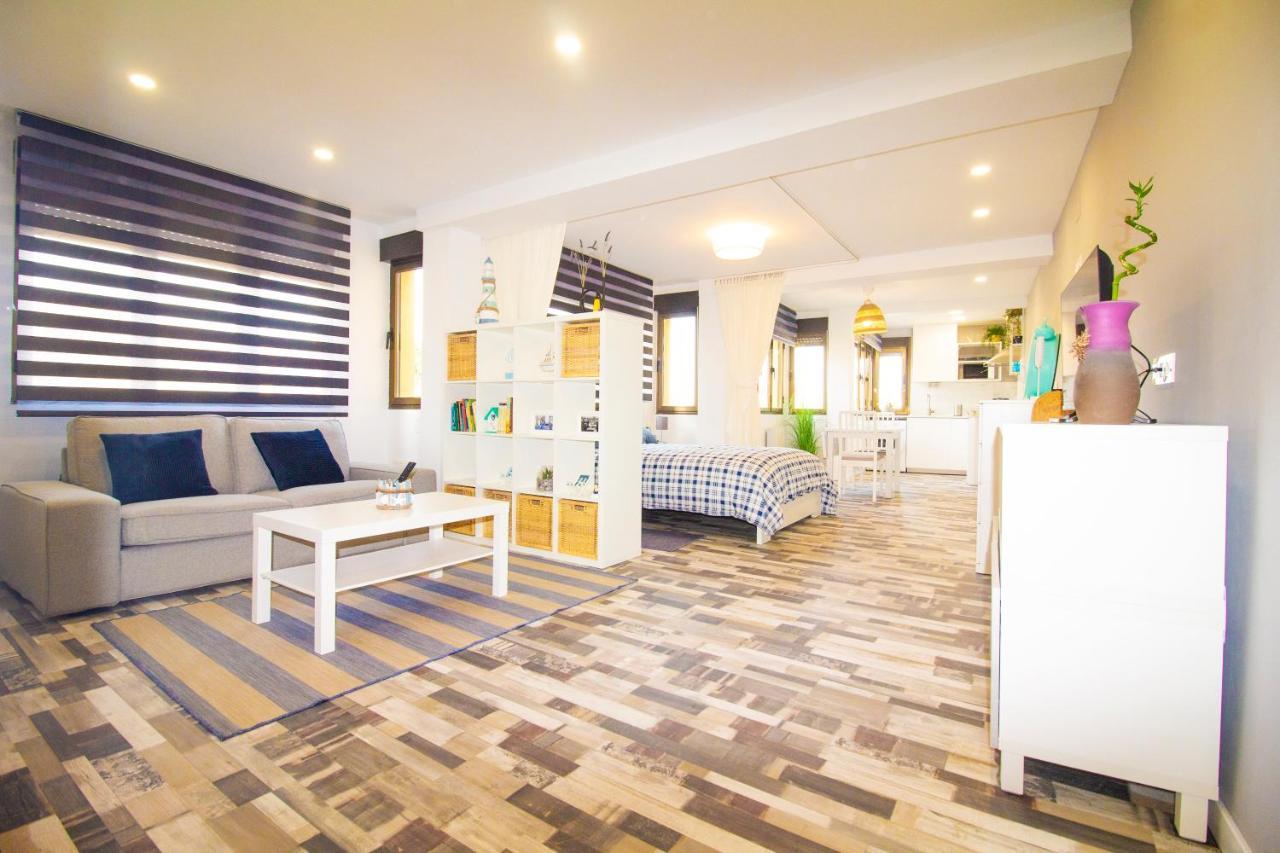 Loft En Gijon - Cimavilla Con Vistas Al Cerro ภายนอก รูปภาพ