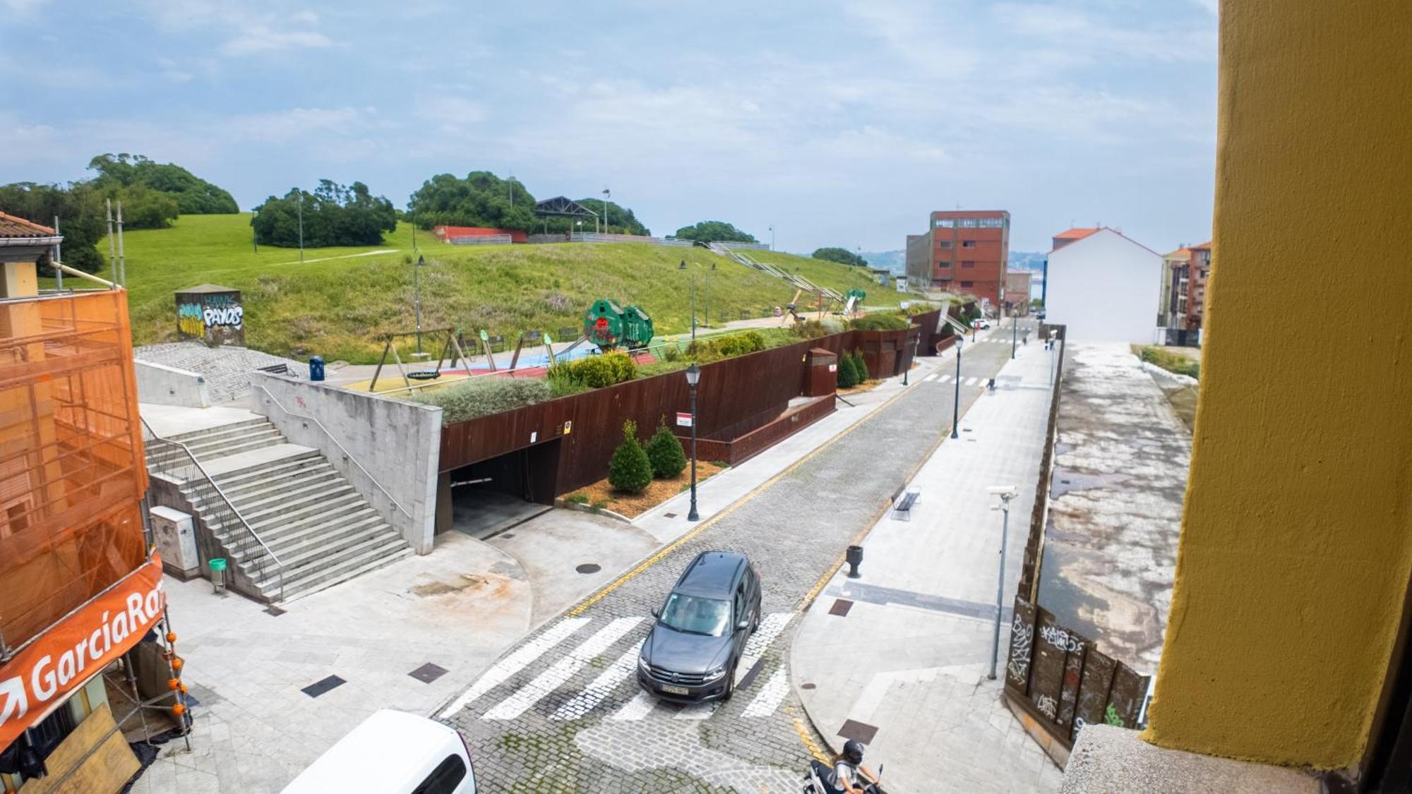 Loft En Gijon - Cimavilla Con Vistas Al Cerro ภายนอก รูปภาพ