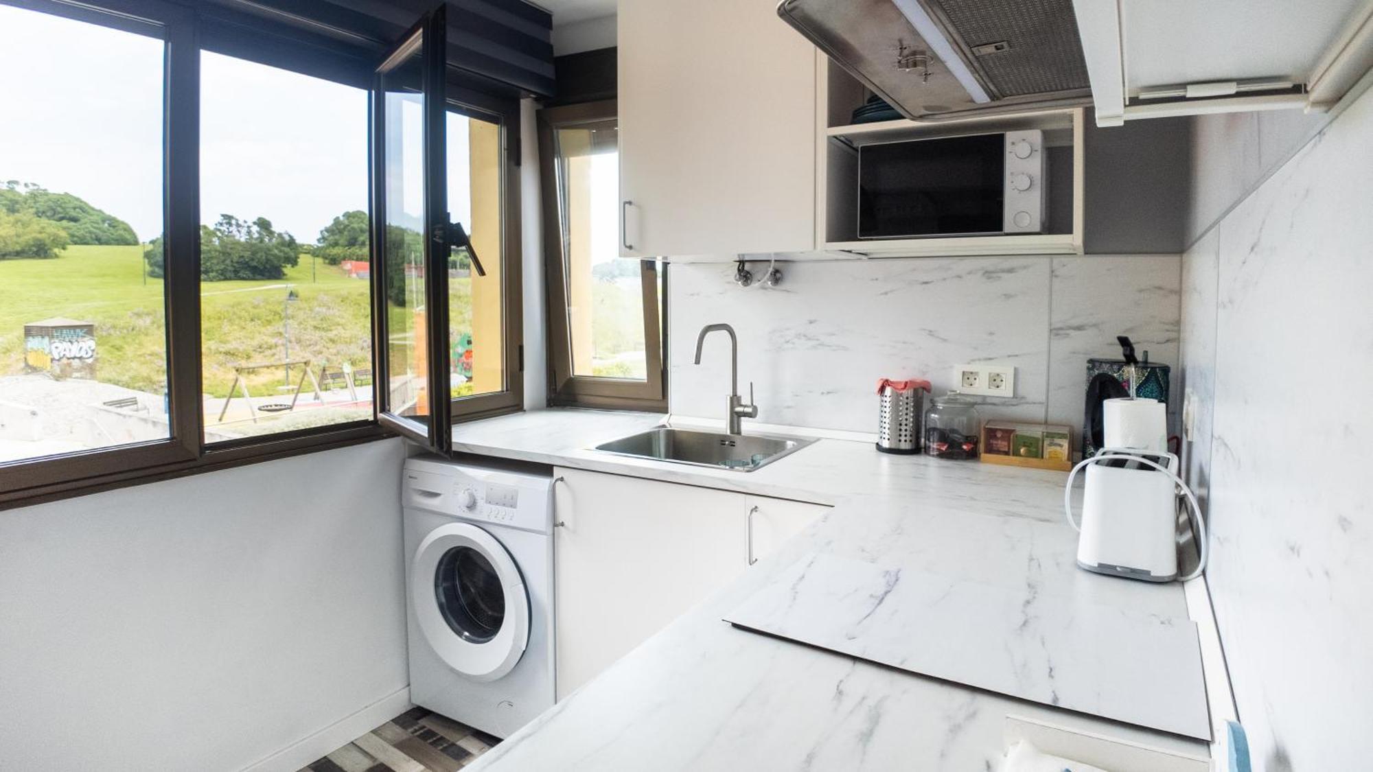Loft En Gijon - Cimavilla Con Vistas Al Cerro ภายนอก รูปภาพ